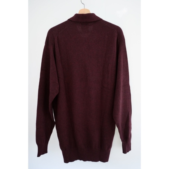 Yohji Yamamoto - Early Era [1984-91] Wool Oversized Collar-Stand Knit Po… - Picture 15 of 15